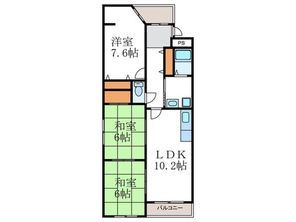 クラヴァス長岡京の物件間取画像